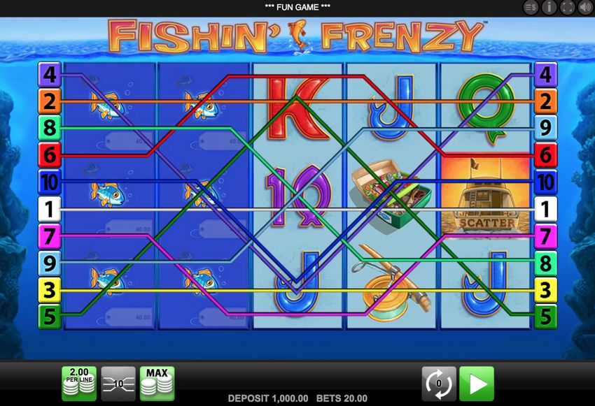 Fishin Frenzy Even Larger Catch Demonstration